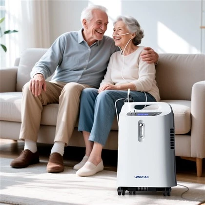 Partihandel Medical Syrekoncentrator Portable 5L Medical Oxygen Concentrator